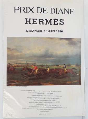 Affiche Le Grand Prix de Diane Hermès à Chantilly 