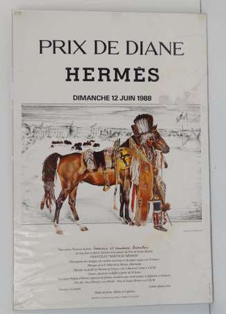 Affiche Le Grand Prix de Diane Hermès à Chantilly 