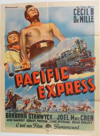 PACIFIC EXPRESS : Affiche lithographiée du film 