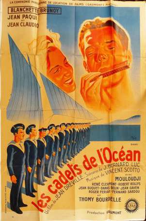 LES CADETS DE L'OCEAN : Affiche lithographiée du 