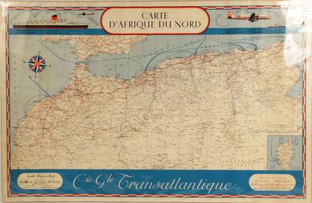 COMPAGNIE GENERALE TRANSATLANTIQUE / Carte 