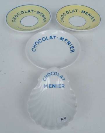 CHOCOLAT MENIER : Beurrier en forme de coquille. 