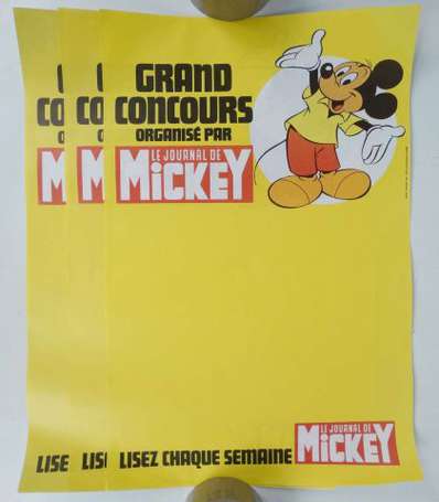 LE JOURNAL DE MICKEY : 3 Affiches des années 60. 