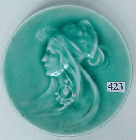 MUCHA Alfons (1860-1939) : Rare petite coupelle en