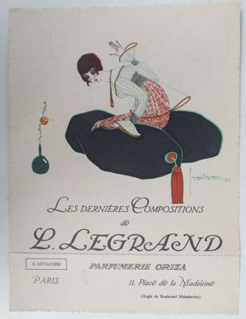PARFUM ORIZA de LEGRAND : rare document 