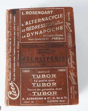 BOTTIN DE LA VELOCIPEDIE 1927 / Annuaire Général 