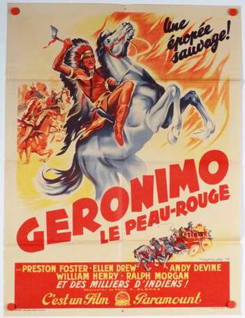 CINEMA : Geronimo Le Peau-Rouge : Affiche du film 