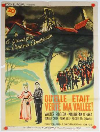 CINEMA : Qu'elle était verte ma Vallée : Affiche 