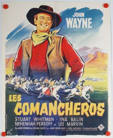 CINEMA : Les Comancheros : Affiche du film. Avec 