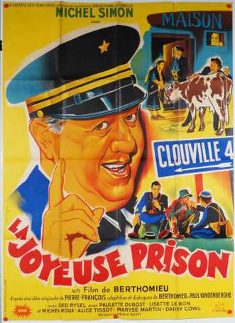 CINEMA : La Joyeuse Prison : Affiche lithographiée