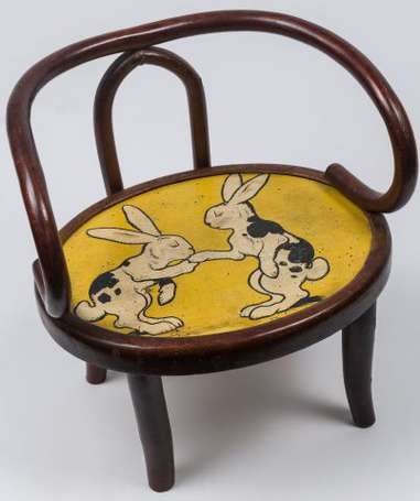 BENJAMIN RABIER (1864-1939) : Chaise d'enfant en 