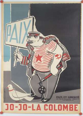 JO-JO LA COLOMBE : Affiche lithographiée illustrée