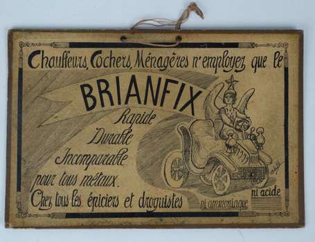 BRIANFIX : Petit panonceau lithographié de la fin 