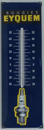 BOUGIE EYQUEM : Thermomètre émaillé plat à 