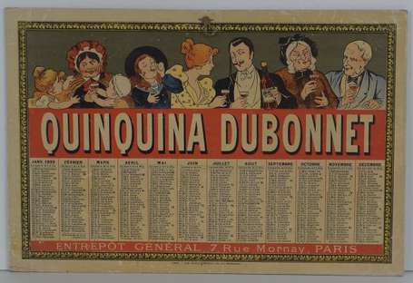 QUINQUINA DUBONNET : Calendrier pour l'année 1899.