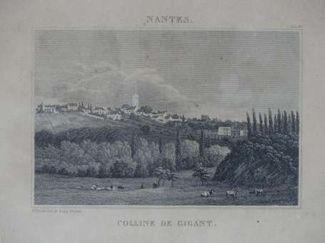 COLLINE DE GIGANT à Nantes : Gravure de la 