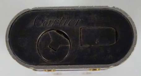 CARTIER - Briquet modèle Santos en acier brossé et