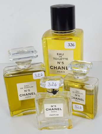 CHANEL - 4 flacons factices N°5