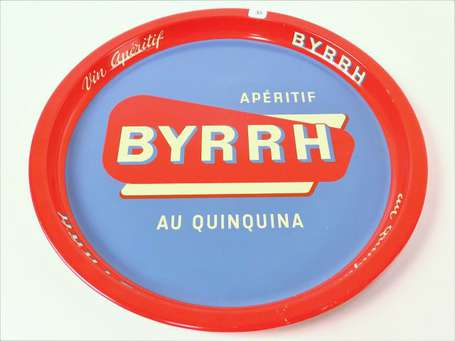 BYRRH Apéritif au Quinquina : Plateau en tôle, 