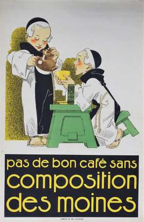 COMPOSITION DES MOINES / Café : Affiche 