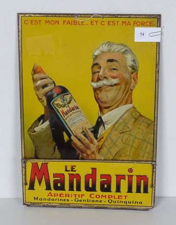 LE MANDARIN : Porte-Courrier en tôle lithographiée