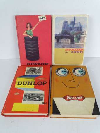 DUNLOP  : 4 Agendas pour les années 1960, 1964, 