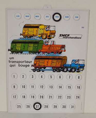 SNCF Marchandises : Calendrier perpetuel en 