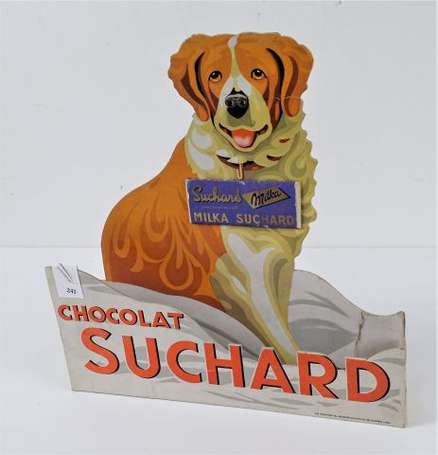 CHOCOLAT SUCHARD : PLV lithographiée en découpe, 