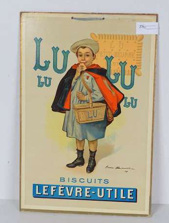 LU / Lefèvre-Utile : Panonceau lithographié 