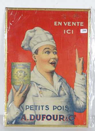 PETITS POIS DUFOUR & Cie : Tôle lithographiée 