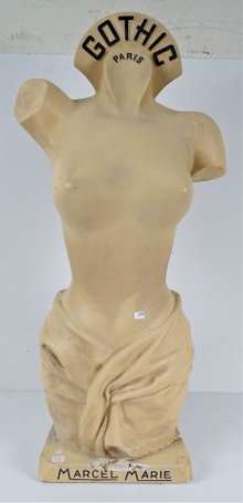 GOTHIC Marcel Marie : Grand buste topless édité 