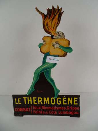 LE THERMOGENE : PLV lithographiée en découpe, 