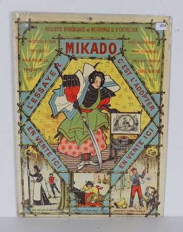 MIKADO Encaustique : Panonceau lithographié 