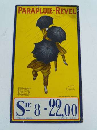 PARAPLUIE REVEL : Petite tôle lithographiée, 