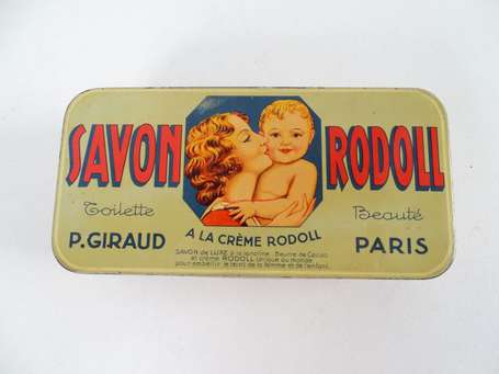 SAVON RODOLL /P.Giraud à Paris : Boîte en tôle 