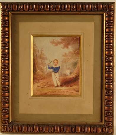 THOMSON E.W (1770-1847) - Enfant au cerceau. 