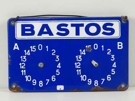 BASTOS Cigarettes : Compteur de points émaillé. 