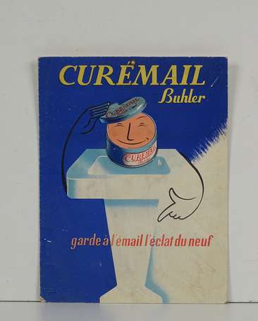 BUHLER Curémail : Panonceau lithographié signé 