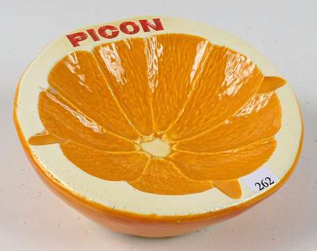 PICON : Cendrier en forme de demie-orange. 