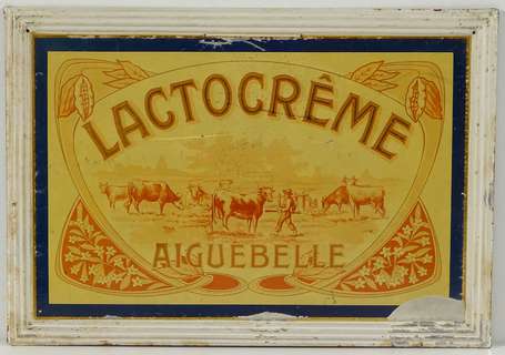 AIGUEBELLE Lactocrême : Tôle lithographiée 