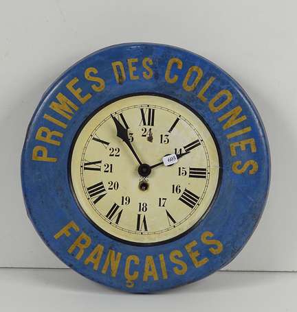 PRIMES DES COLONIES FRANCAISE : Horloge d'épicerie