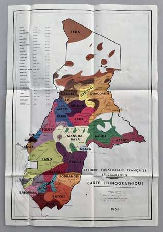 AFRIQUE EQUATORIALE FRANCAISE & CAMEROUN 1955 : 