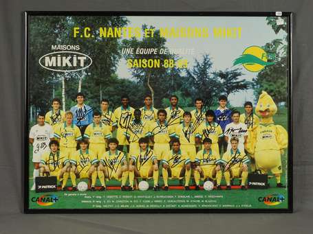 F.C.N / FOOTBALL CLUB DE NANTES 88/89 : Poster 