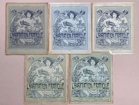 L'HABITATION PRATIQUE : 5 Nos des années 1908 et 