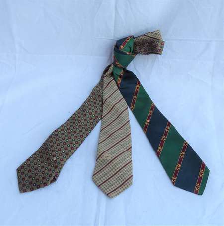CHRISTIAN DIOR Monsieur - Deux cravates en soie, 