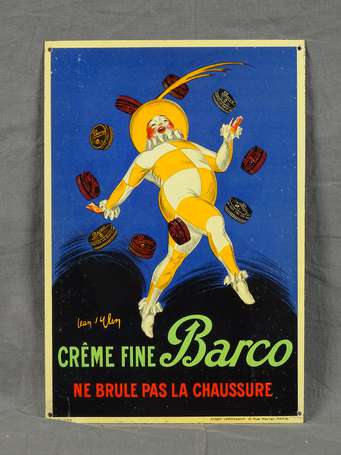 BARCO Crème Fine : Tôle lithographiée illustrée du