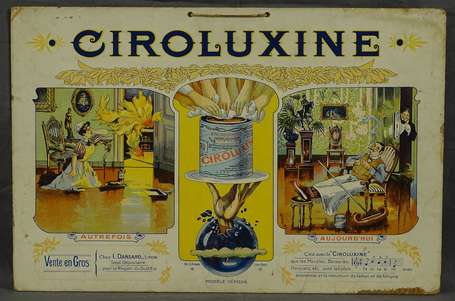 CIROLUXINE Encaustique : Panonceau lithographié 