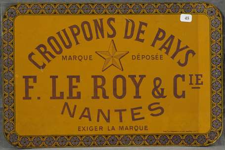 CROUPONS DE PAYS F.Leroy & Cie à Nantes : Tôle 
