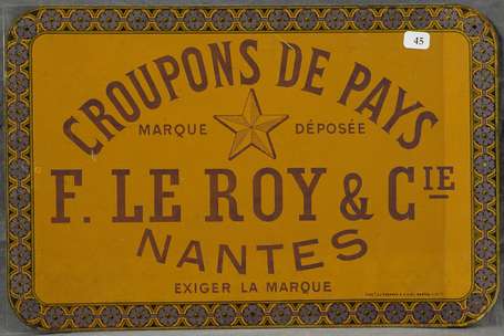 CROUPONS DE PAYS F.Leroy & Cie à Nantes : Tôle 