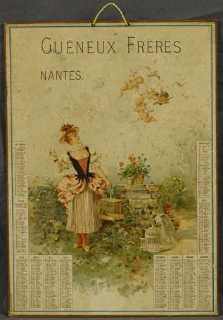 GUENEUX Frères /Imprimeur à Nantes : Calendrier 